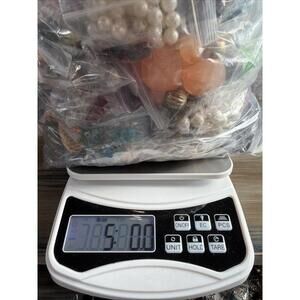 5lbs Of Sorted And Bagged Beads Of All Different Types  Some Vintage